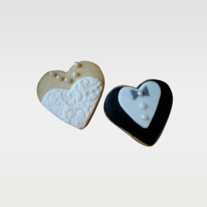 Μπισκότο καρδιά νύφη & γαμπρός